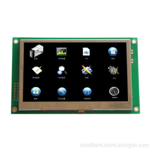 4.3 inch TFT intelligent LCD module display support serial parallel interface with led backlight